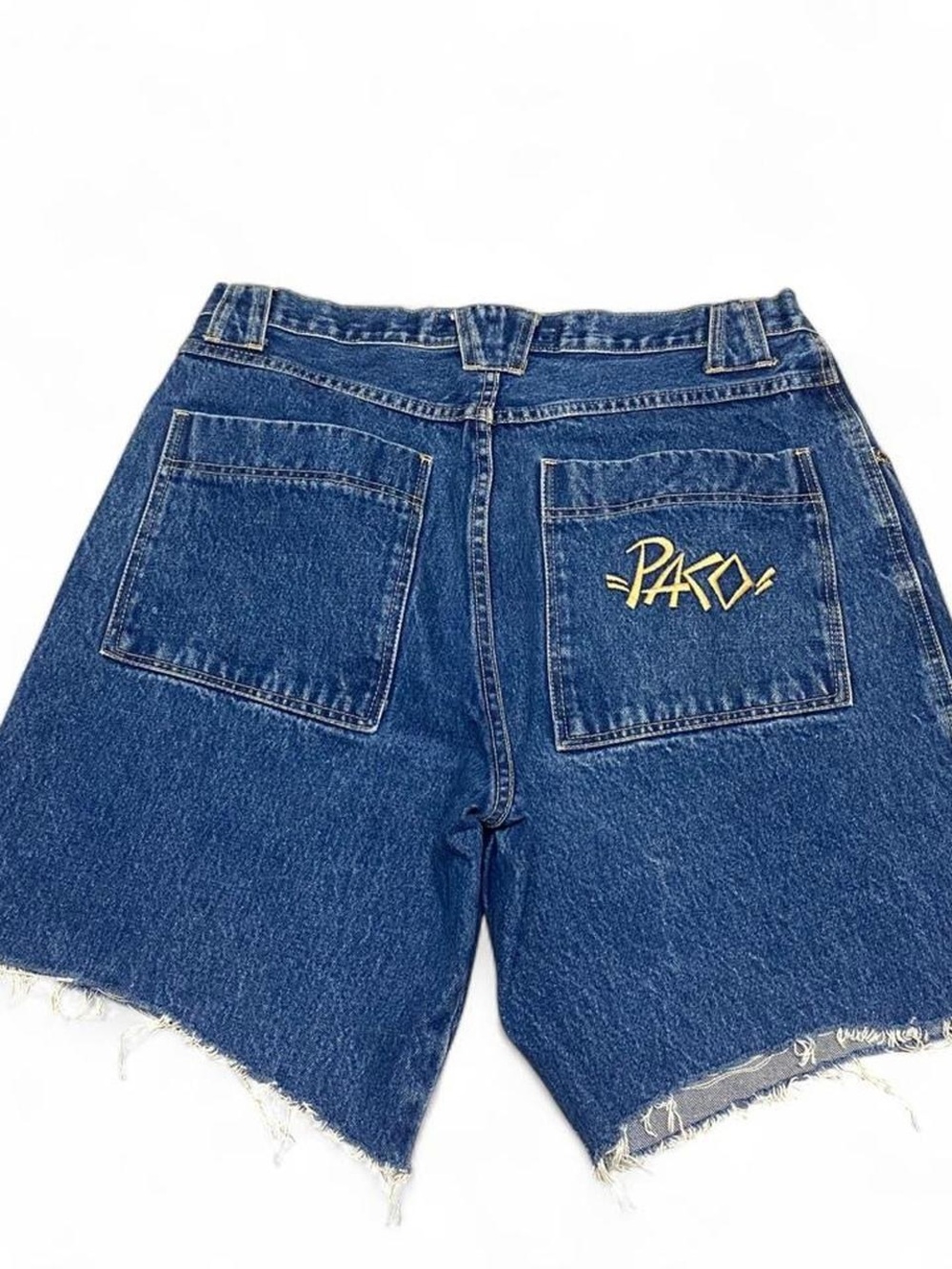 Vintage 90s Paco dark wash denim shorts
